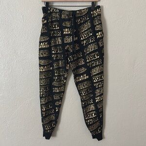 Marvel Comics Pajama Lounge Retro Sleep Pants Jogger for Men, Small, Black/Gold